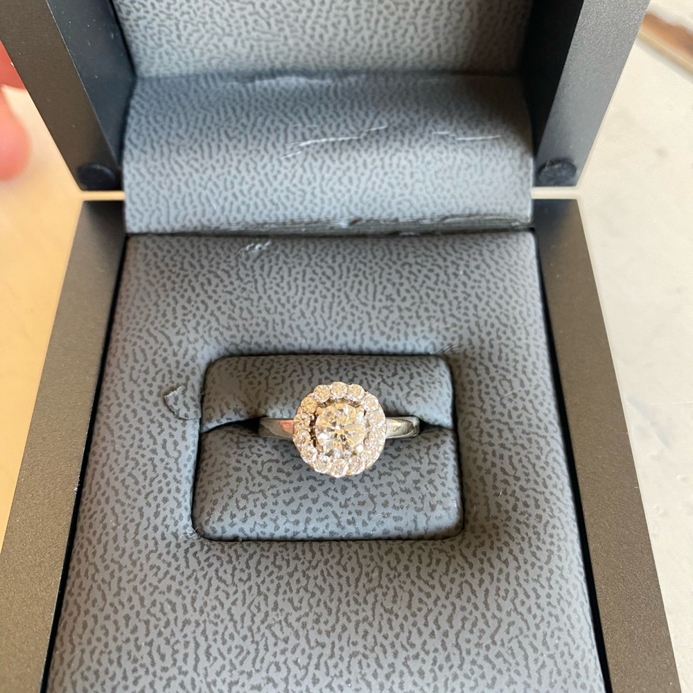 Natural Tolkowsky vintage inspired engagement ring, size 6, 0.71 total cts - Picture 13 of 13